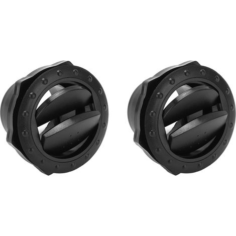 Sorties d'air noires rondes ABS universelles pour climatisation, bouches de ventilation A/C pour camping-car, bateau, bus, voiture (1/5)