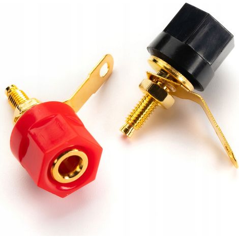 2 conectores banana para altavoces de amplificador de 28 mm (1/3)