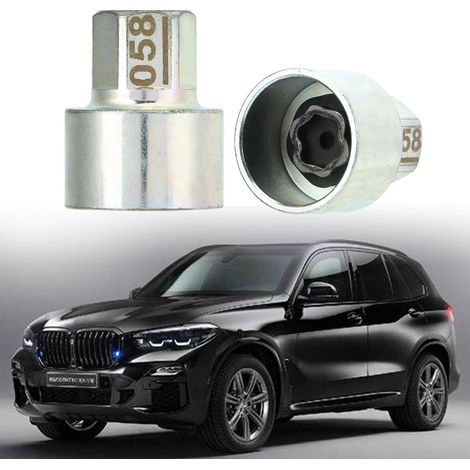 Douille antivol pour moyeu de roue et outil de démontage des boulons de roue compatibles avec les BMW Série 1/3/5/6/7 X4 X5 X6 Z4 ( ) 058 (1/5)