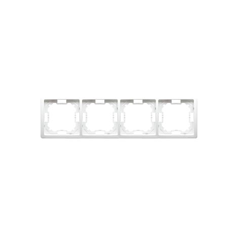 4-fach weißer Rahmen Basic BMR4/11 Kontakt-Simon (1/5)