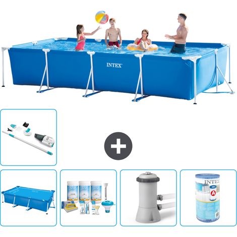 Intex Piscina con struttura Rettangolare - 450x220x84 cm - 7-pezzi  S30257 (1/5)