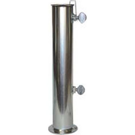 2PZ TUBO IN FERRO ZINCATO PER BASE OMBRELLONE - ø mm.55