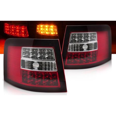 Paire de feux arriere Audi A6 C5 break de 1997 a 2004 LED rouge et blanc (1/3)
