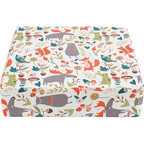 Rehausseur Chaise Enfant, Coussin Chaise Haute Bébé Carré Rehausseur de Siège, Coussin de Chaise Enfant Réglable & Lavable avec Sa (1/5)