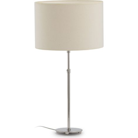 Lampe de Table Extensible 13x13x38/47 Nickel Métal