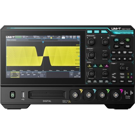 UNI-T Oscilloscope MSO1154HD, 4+16 canaux, 2,5 GS/s, 150 MHz (1/4)