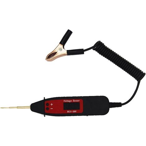Universeller Multifunktions-LCD-Digitalspannungstester für Fahrzeuge, 5–36 V LED-Messspitze