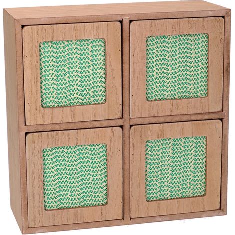 Portatutto legno marrone quadro cm20x8x20 (1/2)