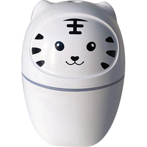 Cute Tiger Humidifier with Two Spray Modes, 250ml Water Tank, Up to 4 Hours of Runtime, Automatic Shut-Off When Water Runs Out, for Bedroom, Home, Office