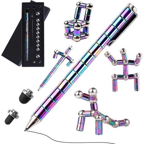 Stylo magnétique anti-stress arc-en-ciel - Cadeau anti-stress créatif pour hommes et femmes (1/5)