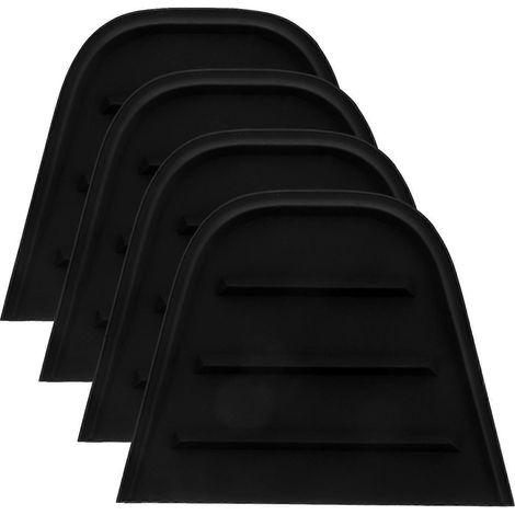 Lot de 4 protections d'angle pour valises et boîtes à outils (protections d'angle et coussinets d'angle) - Expédition-12.00X9.50X1.00CM-Black (1/4)