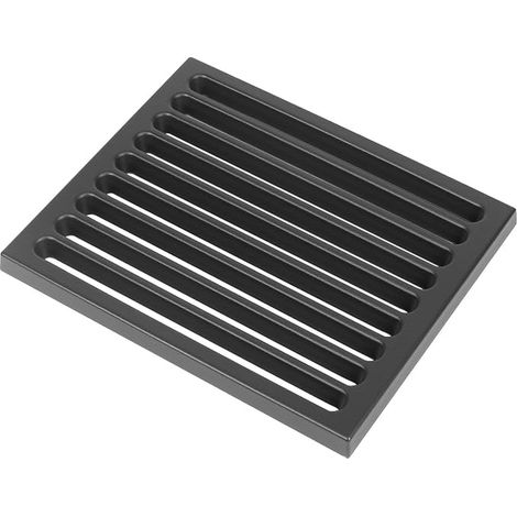 Grille de cheminée en fonte 18 x 22 cm - Grille en fonte massive - Avec nervures de rechange - Grille à cendres pour de nombreux fours de cheminée - Résistante à la chaleur - 1 pièce (1/5)