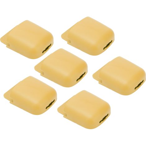 Ensemble de 6 supports muraux pour télécommandes et boîtes de rangement pour téléphone, idéal pour la maison, la table de chevet ou l'école (jaune) (1/5)