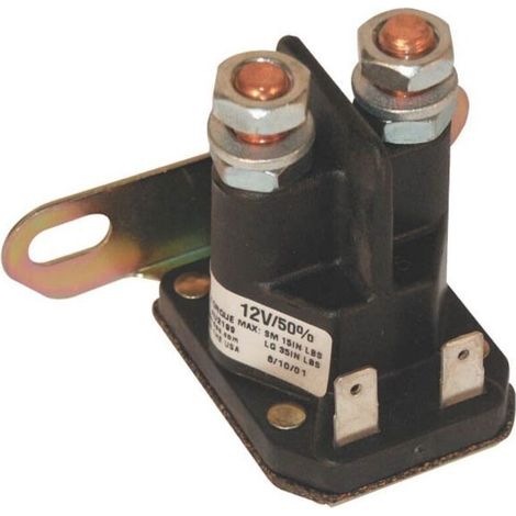 118736112/0 - Solenoide - Relé de arranque para CastelGarden / GGP / Stiga / Honda Ride-On (1/2)