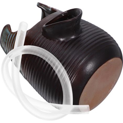 Fontaine Céramique pour Aquarium avec Réservoir De Circulation Cascade Décorative pour Bassin Et Aménagement Paysager