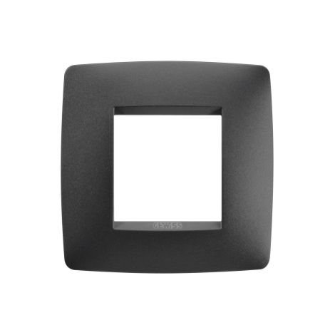 PLACCA ONE INT.2P NERO SATINATO GEWISS GW16122VN (1/2)