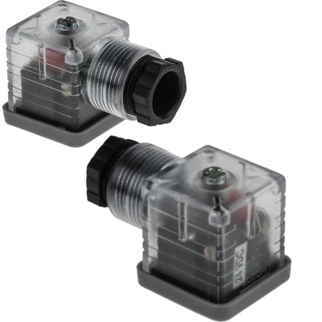 Connecteur pour électrovanne, Femelle, 3P+E, Montage sur câble 10A, 24 V c.c., PG11 ( Prix pour Paquet de 5 ) (1/5)