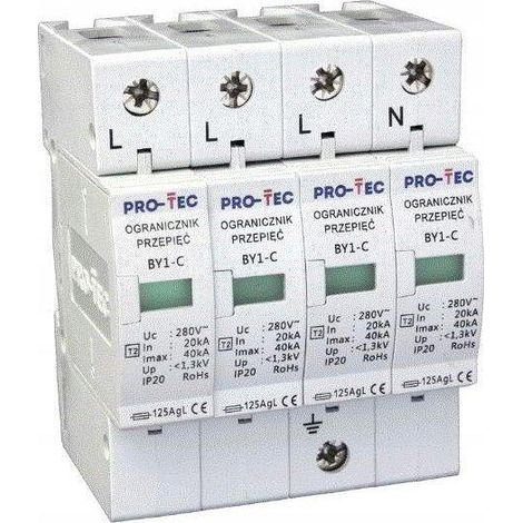Limitatore di sovratensioni Pro-Tec T2 BY1-C/4 50 kA IP20