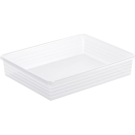 Rotho Formatkörbchen Aufbewahrungsbox Linus A4 transparent platzsparende Ablage