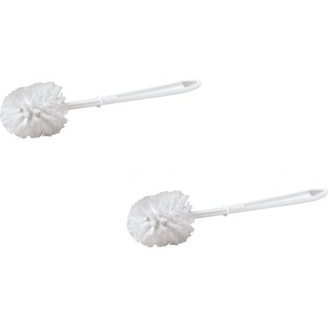 SCOPINO WC DI RICAMBIO in plastica colore bianco -- PZ 2 --- FER 263047 (1/3)