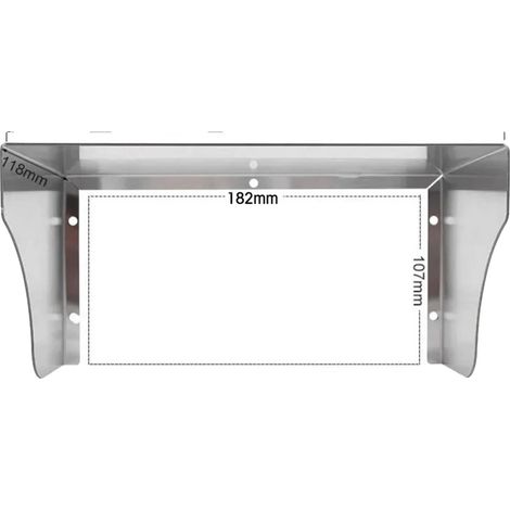 Copripresa, acciaio inossidabile, design resistente alle intemperie, 205 mm (1/2)