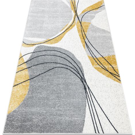 Tappeto FUSION 5868 bianca / giallo - Linee, moderno, astratto yellow 80x150 cm