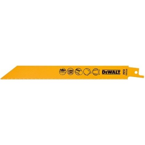 DeWALT DT2353-QZ hoja de sierra de calar, de sierra de marquetería y de sierra recíproca Hoja de sierra de sable 5 pieza(s)
