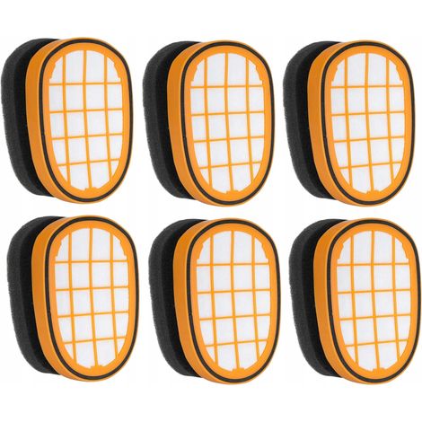 Lot de 6 filtres pour aspirateur Philips Aqua 8000 XC8147 FC5005 FC6802 Speedpro M EM (1/5)