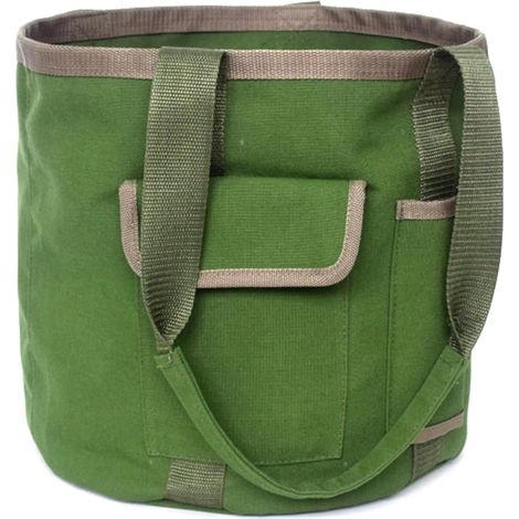 Sac à outils de jardin, avec poches pour outils, ensemble de rangement en toile robuste pour femmes, hommes et jardiniers (sac uniquement/outils non inclus) (1/5)