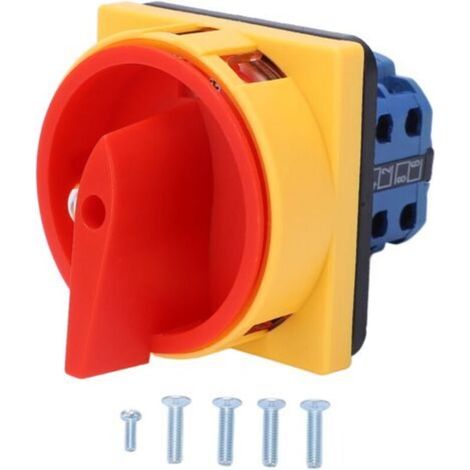 Commutateur rotatif à cames, sélecteur universel, interrupteur de coupure d'alimentation CC 240 V CA 440 V 20 A-DOU