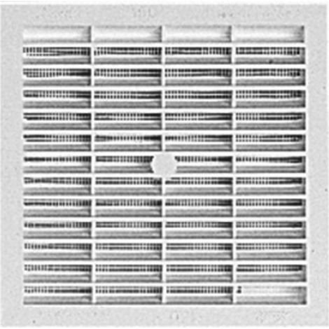 Grille de ventilation carrées à visser ou à coller type B104 - RACCORDS ET PLASTIQUES NICOLL SAS (1/4)