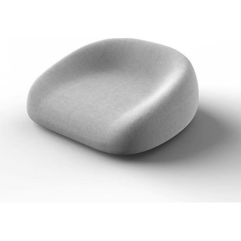 Coussin rehausseur - Siège rehausseur pour enfant - Rehausseur pour chaise haute - Coussin de siège épais et résistant - 35 x 38 cm - Gris - Mousse à mémoire de forme grise (1/5)