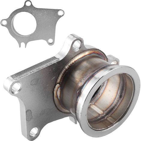 5-Loch-Turboflansch auf 2,5-Zoll-V-Band-Adapter, Edelstahl, T3/T4-kompatibel (1/5)