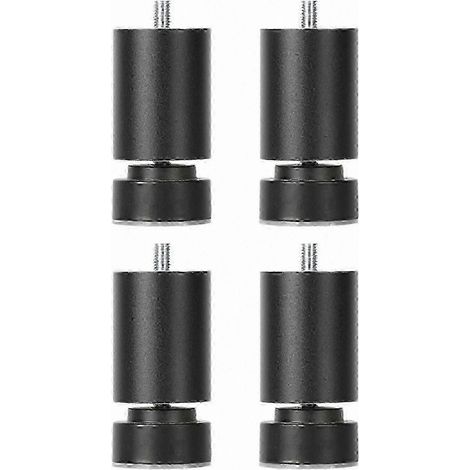 Pieds métalliques robustes et réglables, filetage M10, compatibles avec les supports de meubles, noirs, 10 cm (1/5)