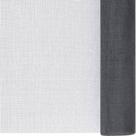 Maison Exclusive - Fliegengitter Fiberglas 100x1000 cm Grau
