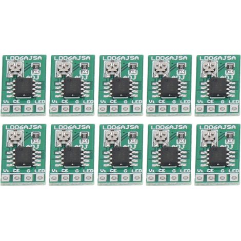 Lot 10 modules driver LED 3.3V 3.7V 5V, courant constant 30-1500mA, régulateur de puissance pour éclairage DIY (1/5)