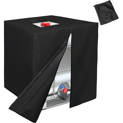 Housse étanche pour conteneur IBC 1000L avec ouverture supérieure et film de protection UV (1/5)