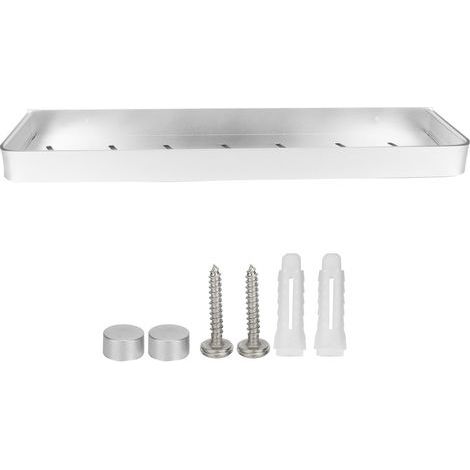 Étagère de salle de bain, espace mural de douche en aluminium, support de rangement de shampoing monocouche 50cm (1/5)