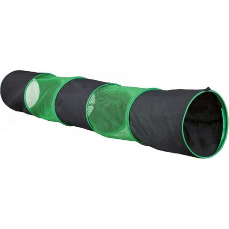 Tunnel Pieghevole per Animali Domestici Trixie Verde Antracite Ø 18 × 130 CM