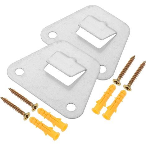 Support Mural pour Ventilateur en Acier Argenté, Montage Facile et Support Fiable, pour Ventilateurs Muraux Bureaux et Maisons (1/5)