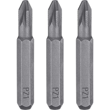 3pcs PZ1 Embout de Tournevis 5/32" Tige Hexagonale 28mm Longueur Acier S2 Magnétique Tête Hexagonale Fendue Phillips pour Tournevis Manuels Électriques Réparation de Précision (1/5)