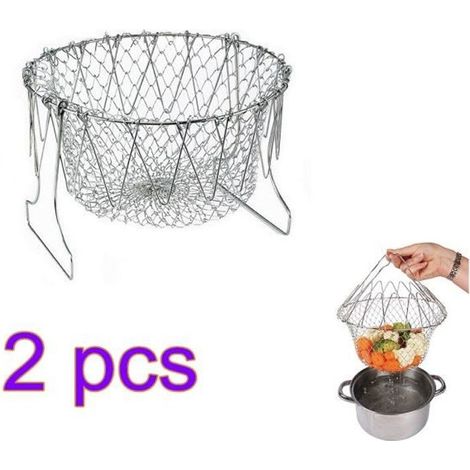 2pcs Panier à SaLade Pliable Filter de cuisson-Ywey