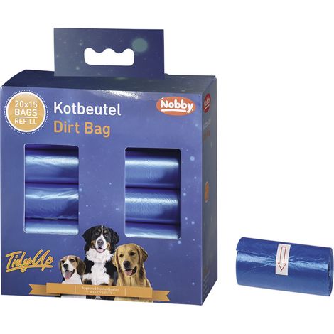 Nobby TidyUp Kotbeutel blau 20 Rollen á 15 Beutel
