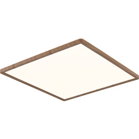 Globo SAPANA Panneau LED carré intégré, aspect bois 3000K (1/5)