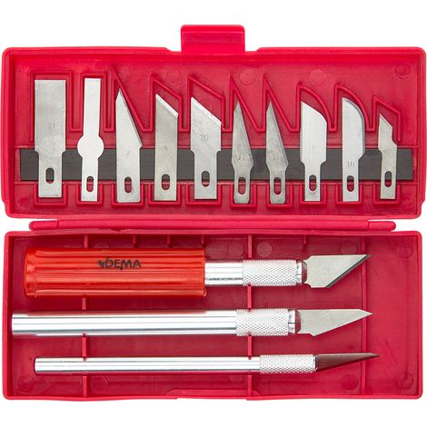Hobbymesser Bastelmesser Set 16 tlg. DHM16 Messerset Messer Skalpell (1/2)