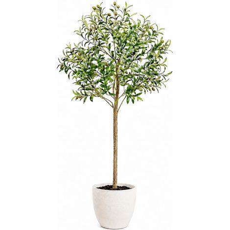 Plante Décorative Intérieur – Olivier Artificiel 150cm – Arbre Artificiel Réaliste pour Maison, Bureau, Hôtel, Centres Commerciaux – Décoration Intérieur/Extérieur (1/5)