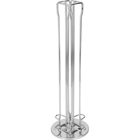 RIZGHWOY Porte-carrousel de Capsule de café, Rotatif à 360 Degrés pour 40 Gousses avec Rack de Stockage en Fer Robuste Évitez la Base de Glissement (SILVER). (1/5)