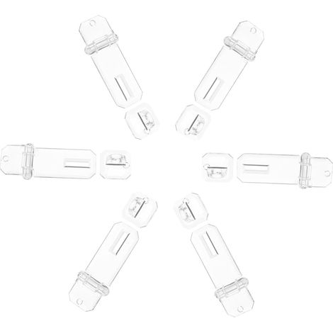 ULTECHNOVO Lot de 6 loquets sécurité en acrylique transparent (1/5)