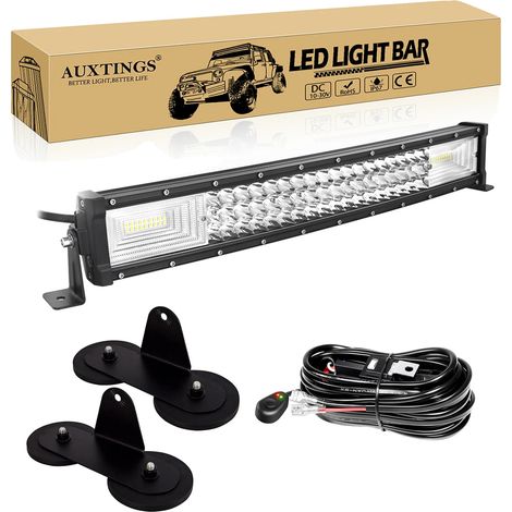 Barre lumineuse LED, conception étanche, sortie de haute luminosité, 22in Supports Fil (1/2)