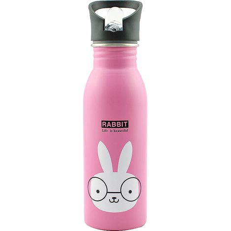 Gourde Enfant - Acier Inoxydable 304 - Avec Paille Rechangeable - Isotherme 12h Froid / 6h Chaud - 350 ml - Motif Dessin Animé - 1 Pièce (1/5)